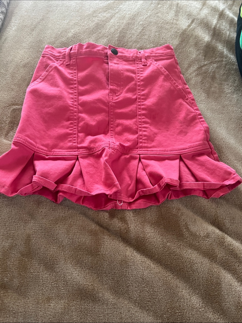 Tucker + Tate Hot Pink Ruffle-Hem Mini Skirt